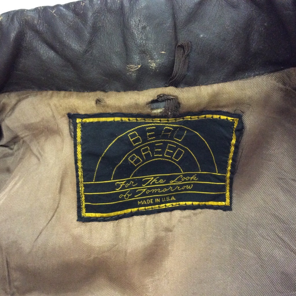 BEAU BREED �ܡ��֥꡼�� 70's �ӥ�ơ��� �쥶�����㥱�å� �ץ���� ����̵�� M/�㡦�������֥饦�� ����ꥫ͢�� MADE IN USA ���ᥫ�� �饤������ �Х����� �⡼�������ݡ��� ���󥰥� ������ơ��� ���岷 ���� ������ �����Х� �إӡ������