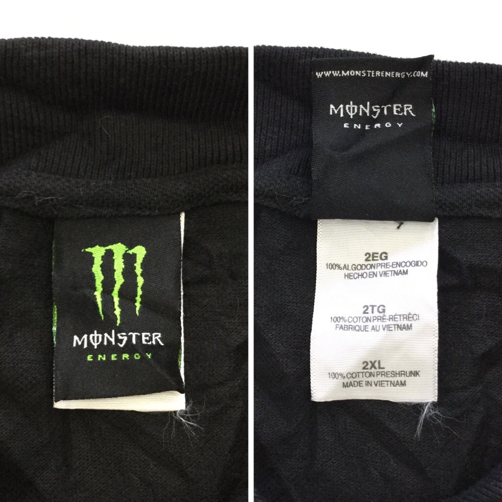 MONSTER-ENERGY ��󥹥��� ����̵�� Ⱦµ�ݥ������ 2XL/���� ���ʥ����ɥ�� ����� ���ݡ��� ���ᥫ�� USA ���λ� ����ꥫ͢�� �礭�� �ӥå� �����С�