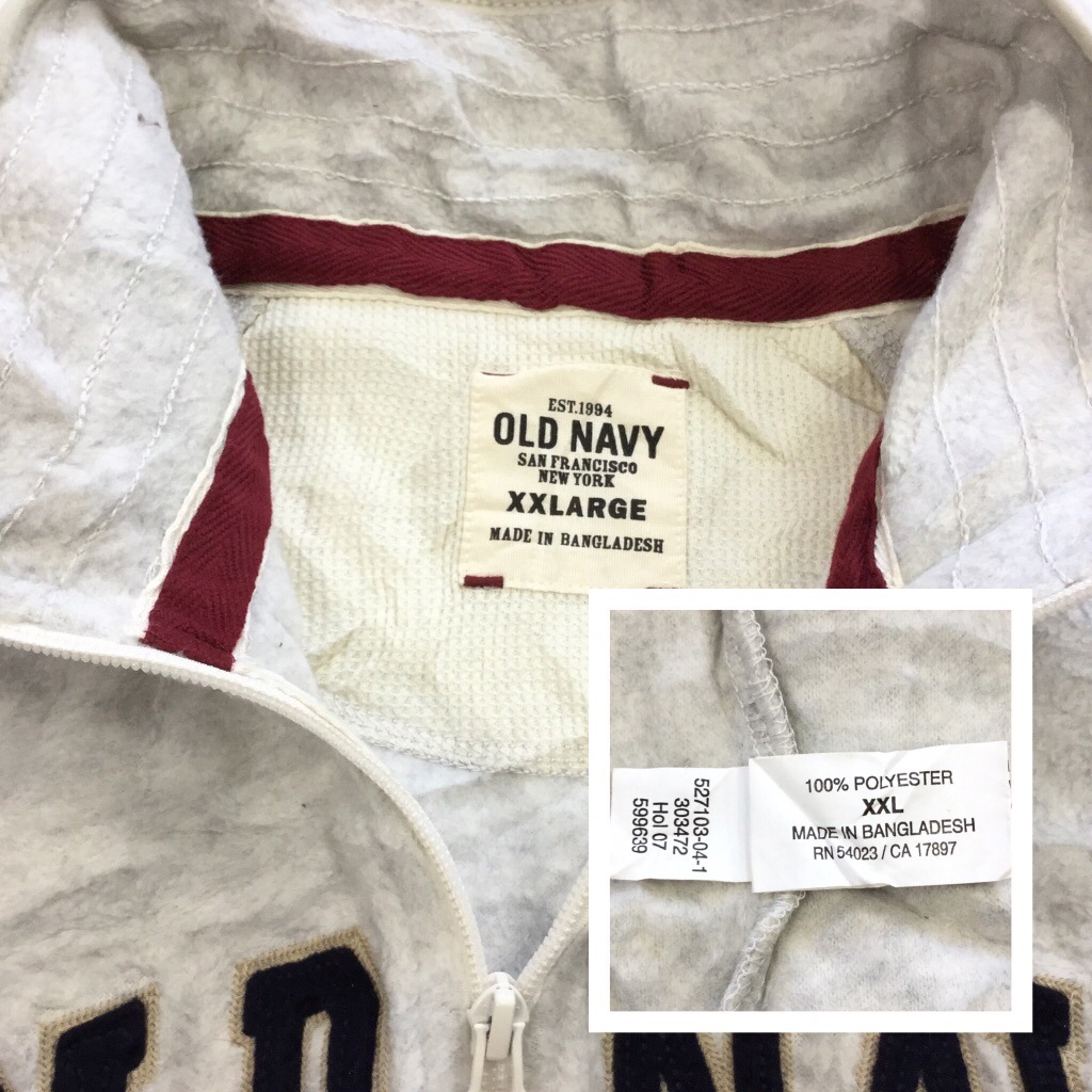 OLD NAVY ������ɥͥ��ӡ� �ץ륪���С������ �ϡ��ե��åץե꡼�� ����̵�� XXL/�饤�ȥ��졼 �쥿���� �ϥ��ͥå� �֥��� ����ꥫ͢�� USA ���ݡ��ĥ����� ���岷 ���� �礭�� �ӥå� �����С�