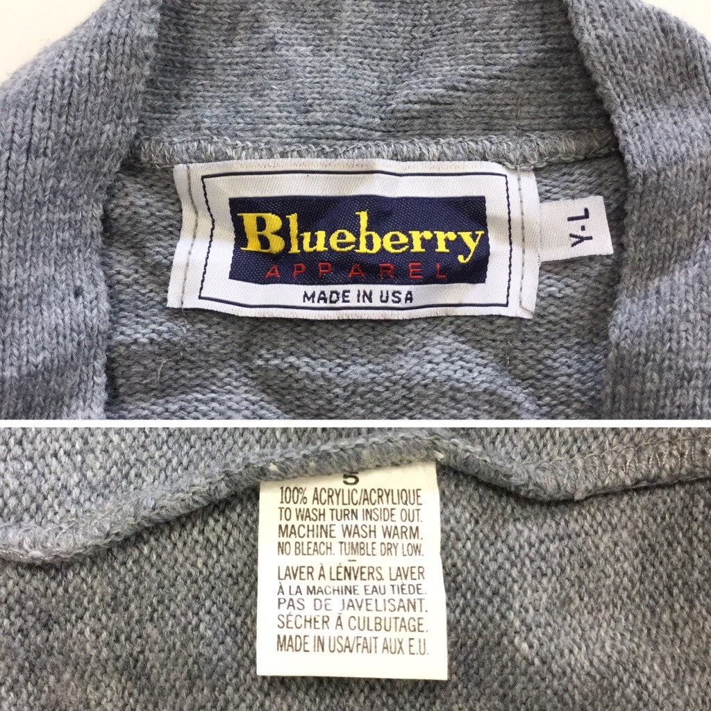 ����ꥫ���� V�ͥå������ǥ����� ������륻������ MADE IN U.S.A. ����̵�� ���å�L/���졼 ̵�� �ץ졼�� �����奢�� ����å��å�Blueberry �֥롼�٥꡼  ͢���� ����� ����