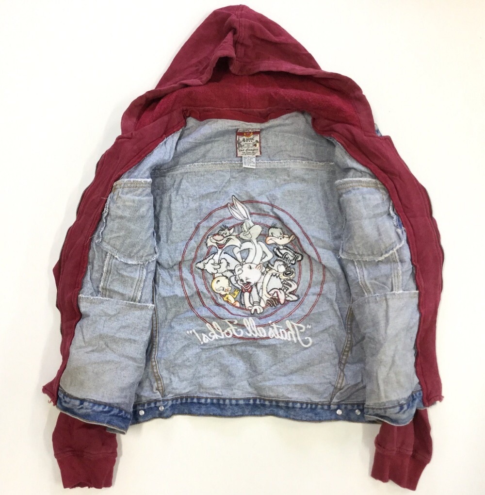 LOONEY TUNES �롼�ˡ��ƥ塼�� �ǥ˥ॸ�㥱�å� G����� �ա����� ����̵�� L/�ǥ˥�֥롼 �������åȥѡ����� USA ���ᥫ�� ��������� �٥��� 4�ݥ� �Ť����� ����� ͢���� ���岷 ����ꥫ