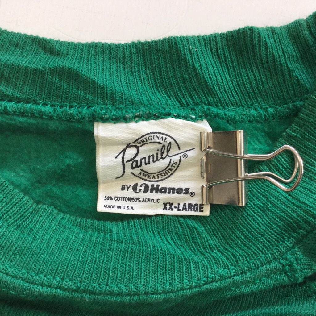 MADE IN USA ��ǥ����� �ƥǥ��٥��������å� �ȥ졼�ʡ� XXL/�С����꡼�� ���� �̤������ �����å� Hanes �إ��� ���岷 ����̵�� ͢���� �ӥå� �礭�� �����С�