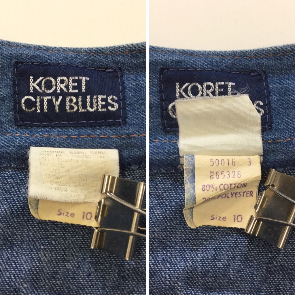 ����ꥫ���� �ǥ˥ॸ�㥱�å� ����ĥ��㥱�å� ������� ��ǥ����� 10/�ǥ˥�֥롼 ��ʬµ �ݶ� KORET CITY BLUES ����̵�� USA ����� ͢����