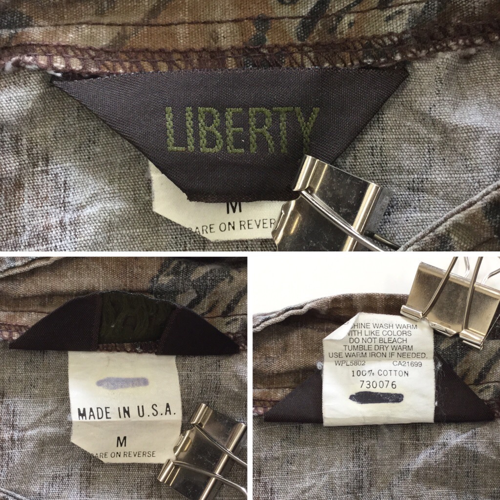 LIBERTY ��Хƥ��� REALTREE ����ꥫľ͢�� �º� ��åץ��ȥå� ���åȥ󥸥㥱�å� ������㥱�å� �ܥ���ե饤 �饰��� ����̵�� M/�ꥢ��ĥ꡼ ���� ����ꥫ͢�� MADE IN USA ���ᥫ�� ���ꥸ���ѡ� ���岷 ����