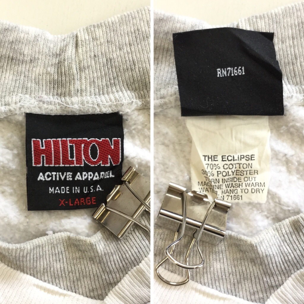 ����ꥫ���� OZARKS �������å� �ȥ졼�ʡ� ��� XL/�򡦥ۥ磻�� �ڡ����꡼ �쥿���� ���֥�ͥå� HILTON MADE IN USA ����̵�� ͢���� ���岷 ���� �����å� �礭�� �ӥå� �����С�