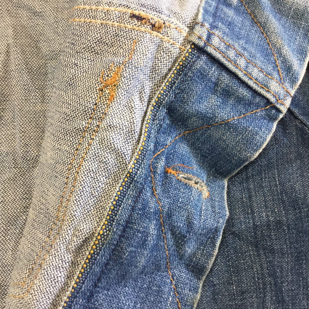 WRANGLER ��󥰥顼 �ӥ�ơ��� ����ꥫ���� �ǥ˥ॸ�㥱�å� ����̵�� L����/�ǥ˥�֥롼 G����� USA ��� ��������� 4�ݥ��å� ������ơ��� ���ᥫ�� ľ͢�� ����� ����