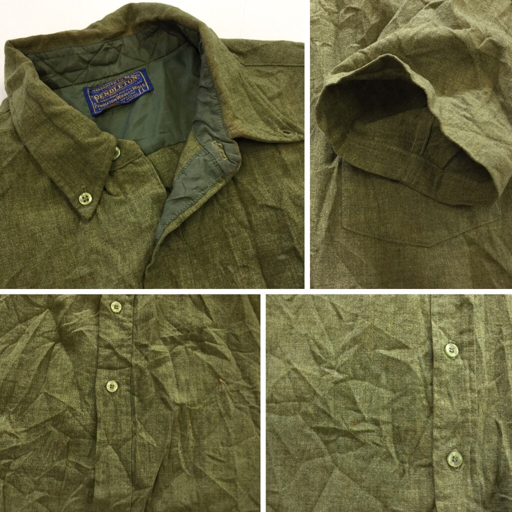 50��60's �ӥ�ơ��� PENDLETON �ڥ�ɥ�ȥ� Ⱦµ�����륷��� �ܥ�������� ����̵�� ���L/�⥹���꡼�� ����ꥫ͢�� MADE IN USA ���ᥫ�� �֥��� �ͥ륷��� �ե��ͥ� Ϸ�� ���岷 ����