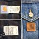 80��90ǯ�� CARHARTT �����ϡ��� �ǥ˥ॸ�㥱�å� �֥�󥱥åȥ饤�ʡ� ����̵�� ��� XL/����ǥ����֥롼 ����ꥫľ͢�� USA ���ᥫ�� �֥��� ���岷 ���� ������㥱�å� ��������� �ӥ�ơ��� ������ơ��� �ӥå������� �����С� �礭�� ����