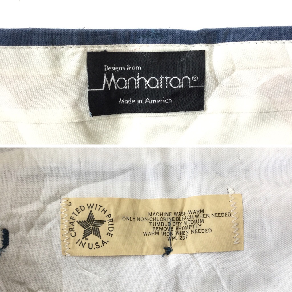 MANHATTAN ����ꥫľ͢�� ����å��� �����ĥѥ�� ����̵�� ��� W92/�֥롼�� ���ȥ졼�� ����ѥ�� ����ꥫ�� USA ���ᥫ�� ���岷 ����