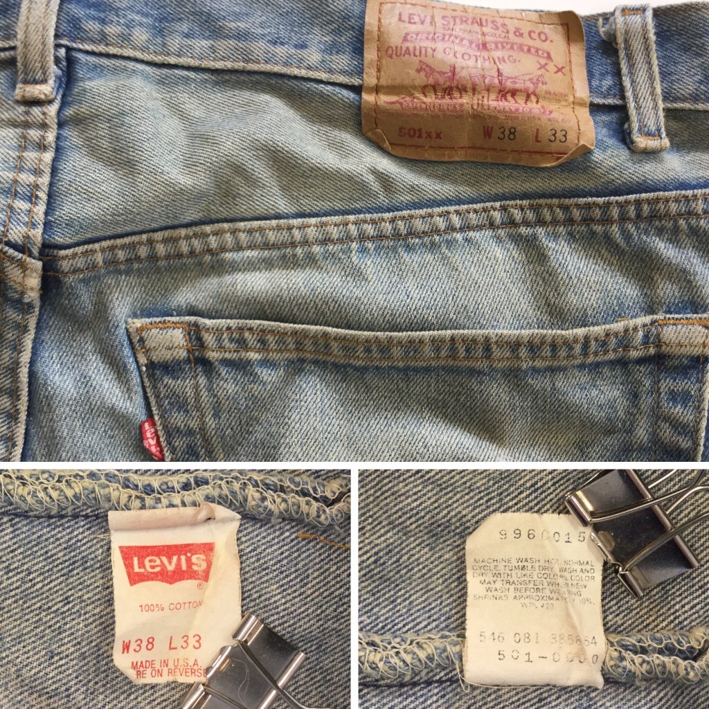 Levi's �꡼�Х��� 501XX MADE IN USA ������ W38/����ǥ����֥롼 ����̵�� �����ѥ� �ǥ˥�ѥ�� �֥��� ���᡼���� ����å��� ����ꥫ���� ľ͢�� ��