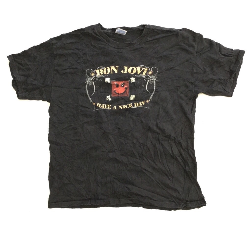 BON JOVI ボン ジョヴィ 半袖Tシャツ 送料無料 メンズ XL/黒