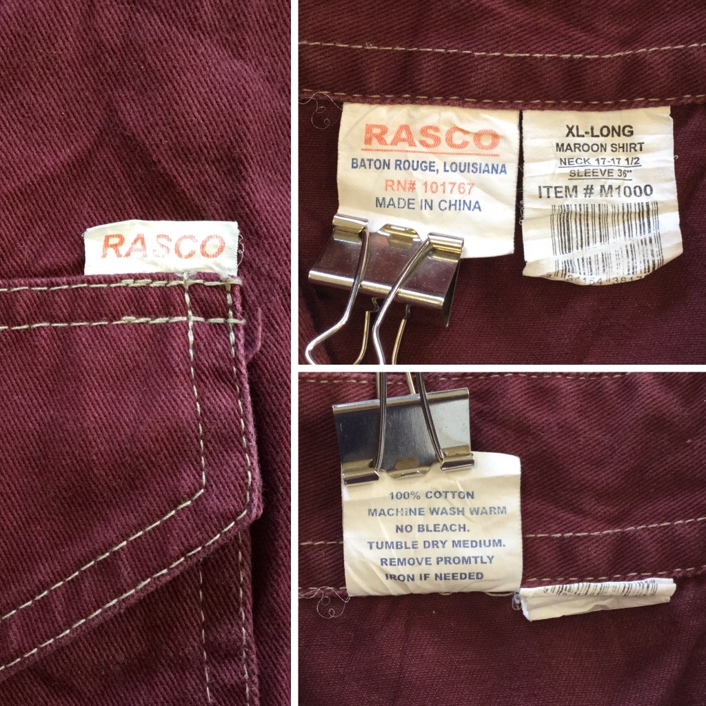 Rasco アメリカ直輸入 コットンジャケット シャツジャケット メンズ Xl エンジ 送料無料 Usa オールド ウエスタン カウボーイ ワーク アメカジ 古着御 業販 大きい ビッグ オーバー ー品切れー Spec Co Ltd Rasco アメリカ直輸入 コットンジャケット シャツジャケット メンズ Xl エンジ 送料無料 Usa オールド ウエスタン カウボーイ ワーク アメカジ 古着御 業販 大きい ビッグ オーバー ー品切れー Spec Co Ltd