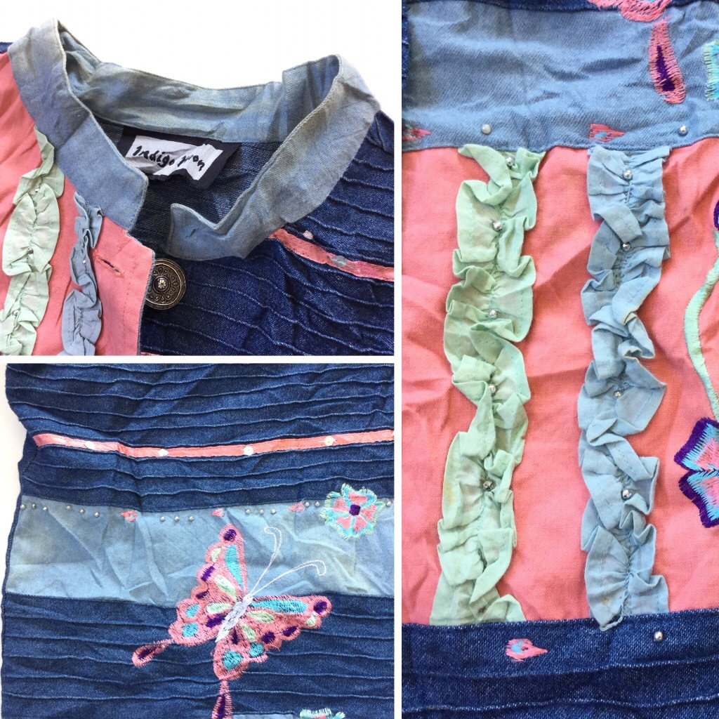 INDIGO MOON ����ǥ��� �ࡼ�� ����ꥫ���� �ǥ˥ॸ�㥱�å� ����ĥ��㥱�å� �Х�ɥ��顼 ����̵�� ��ǥ����� L-XL/�ǥ˥�֥롼 �ѥå���� �ɽ� ��ܥ� ���祦 �ե� �ӡ��� USA ����� ͢���� ����