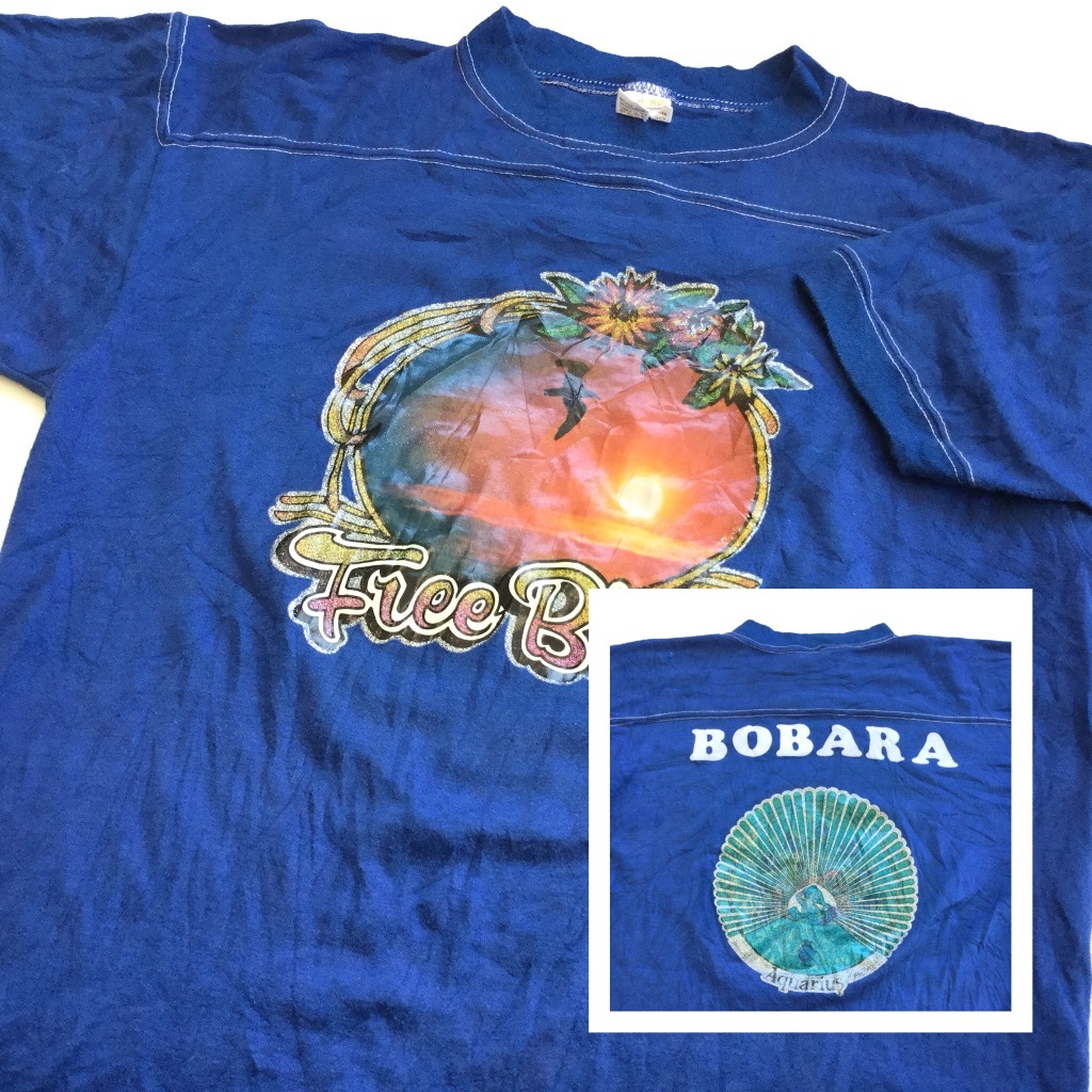 7080ǯ sportswear եåȥܡT ꥫľ͢ ȾµT ݡT  L/ġ֥롼 ӥơ MADE IN USA ե  岷  ơ