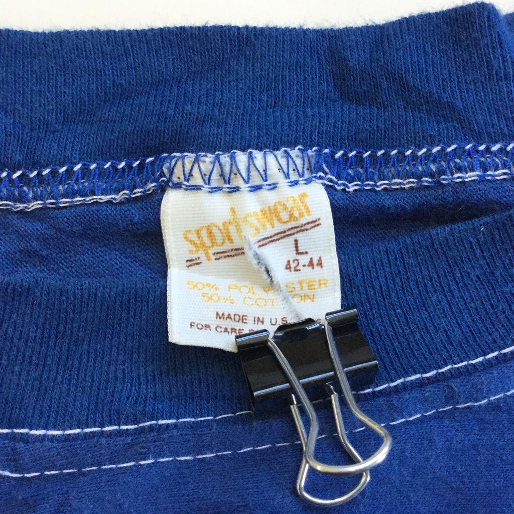 7080ǯ sportswear եåȥܡT ꥫľ͢ ȾµT ݡT  L/ġ֥롼 ӥơ MADE IN USA ե  岷  ơ