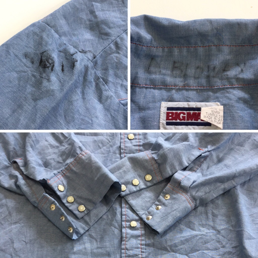 BIG MAC �ӥå��ޥå� Ĺµ�����֥졼����� ���������� ����̵�� XL/�֥롼 ����ꥫľ͢�� MADE IN USA ���ᥫ�� �֥��� ��� �����ȥɥ� LL XO �礭�� �ӥå� �����С� ����