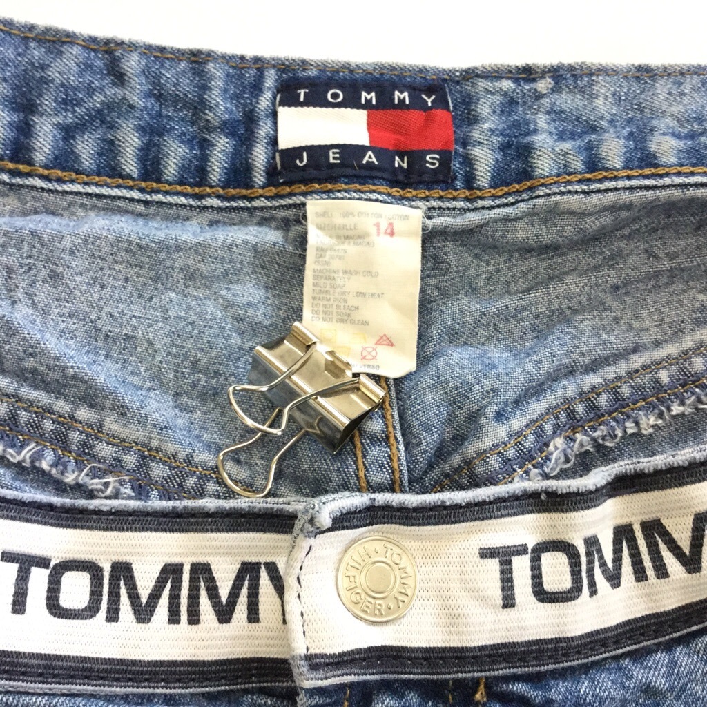 TOMMY JEANS �ȥߡ� ������ ����ꥫ͢�� �ǥ˥ॷ�硼�� �ܡ����� 14/�ǥ˥�֥롼 �����ȥɥ� ���ᥫ�� ���硼�ȥѥ�� û�ѥ� �ϡ��եѥ�� USA ����̵�� ���岷