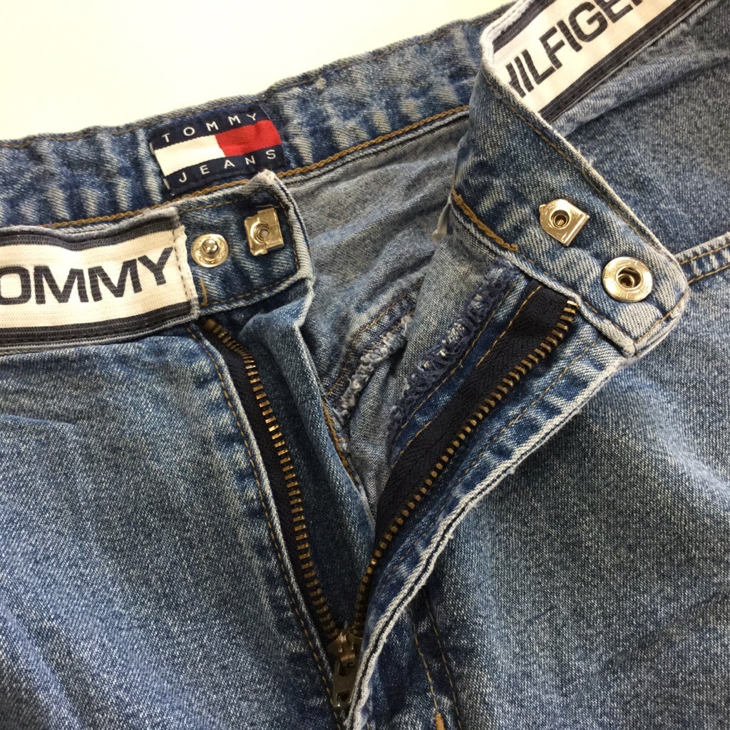 TOMMY JEANS �ȥߡ� ������ ����ꥫ͢�� �ǥ˥ॷ�硼�� �ܡ����� 14/�ǥ˥�֥롼 �����ȥɥ� ���ᥫ�� ���硼�ȥѥ�� û�ѥ� �ϡ��եѥ�� USA ����̵�� ���岷