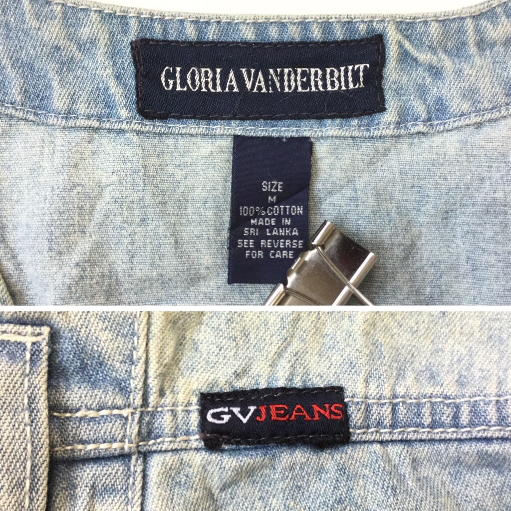 GLORIA VANDERBILT ꥫ ǥ˥ॹ ѡ ǥ M/ǥ˥ࡦ֥롼 Ρ꡼ GV JEANS ԡ ɥ쥹  USA ͢ 