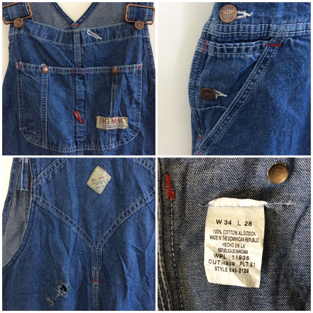 ����ꥫ͢�� BIGMAC �����С������� W34/�ǥ˥� �ӥå��ޥå� �ӥ�ơ��� �ڥ��󥿡� ���ᥫ�� ���岷