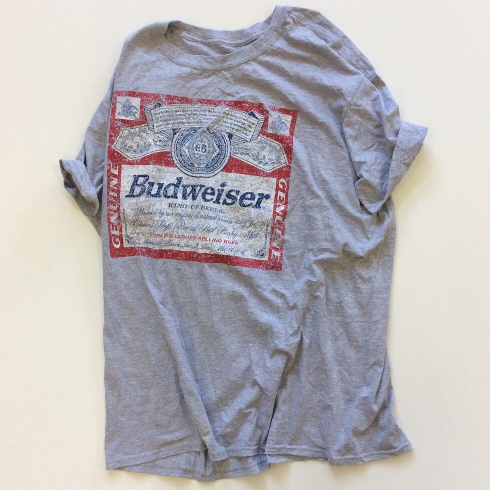 Budweiser �Хɥ磻���� ����ꥫ͢�� ȾµT����� XL/���ߤꥰ�졼 �Х� BUD �礭�������� �ӥå������� XO USA �ӡ��� Beer �֥��� ����̵��