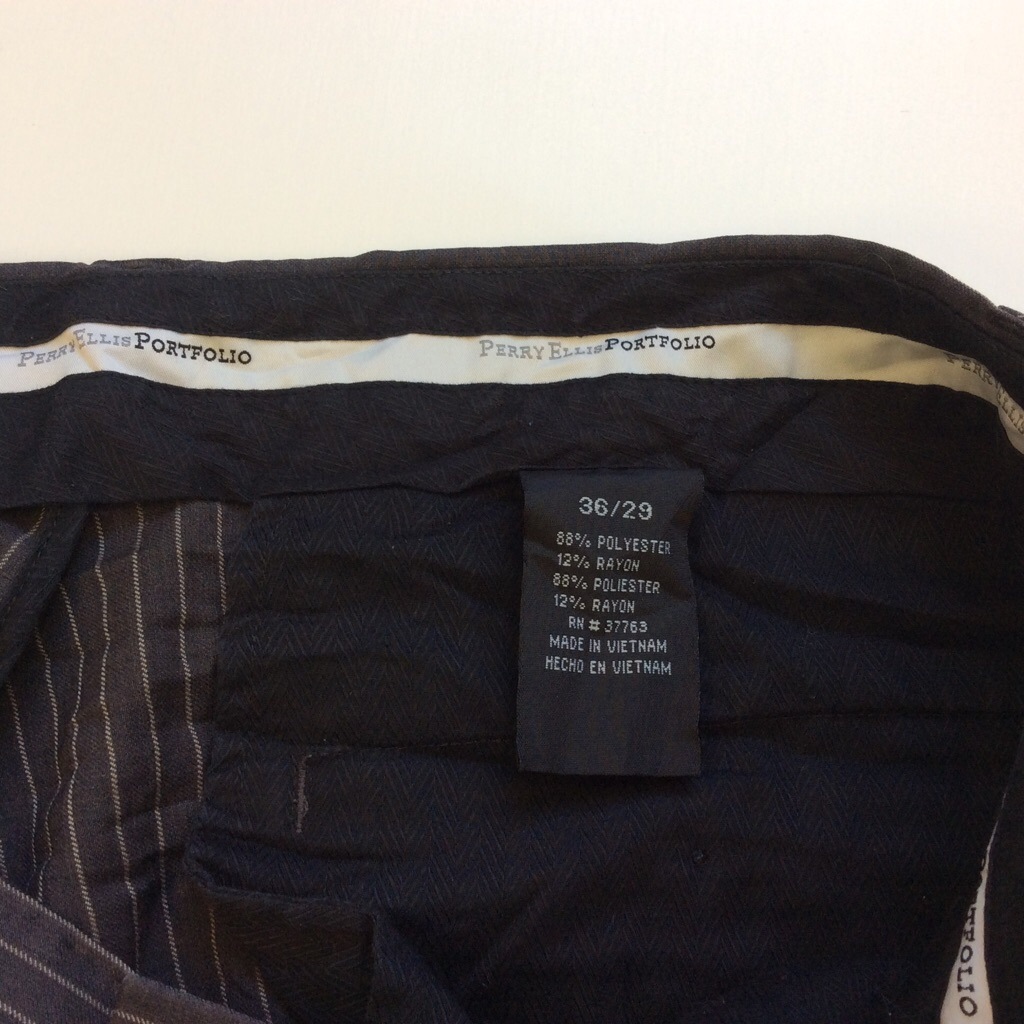 PERRY ELLIS �ڥ꡼���ꥹ ����ꥫ͢�� �ԥ󥹥ȥ饤�� ����å��� W36/�� ����̵�� �����ĥѥ�� �֥��� USA �ݡ��ȥե��ꥪ PORTFORIO XL LL O