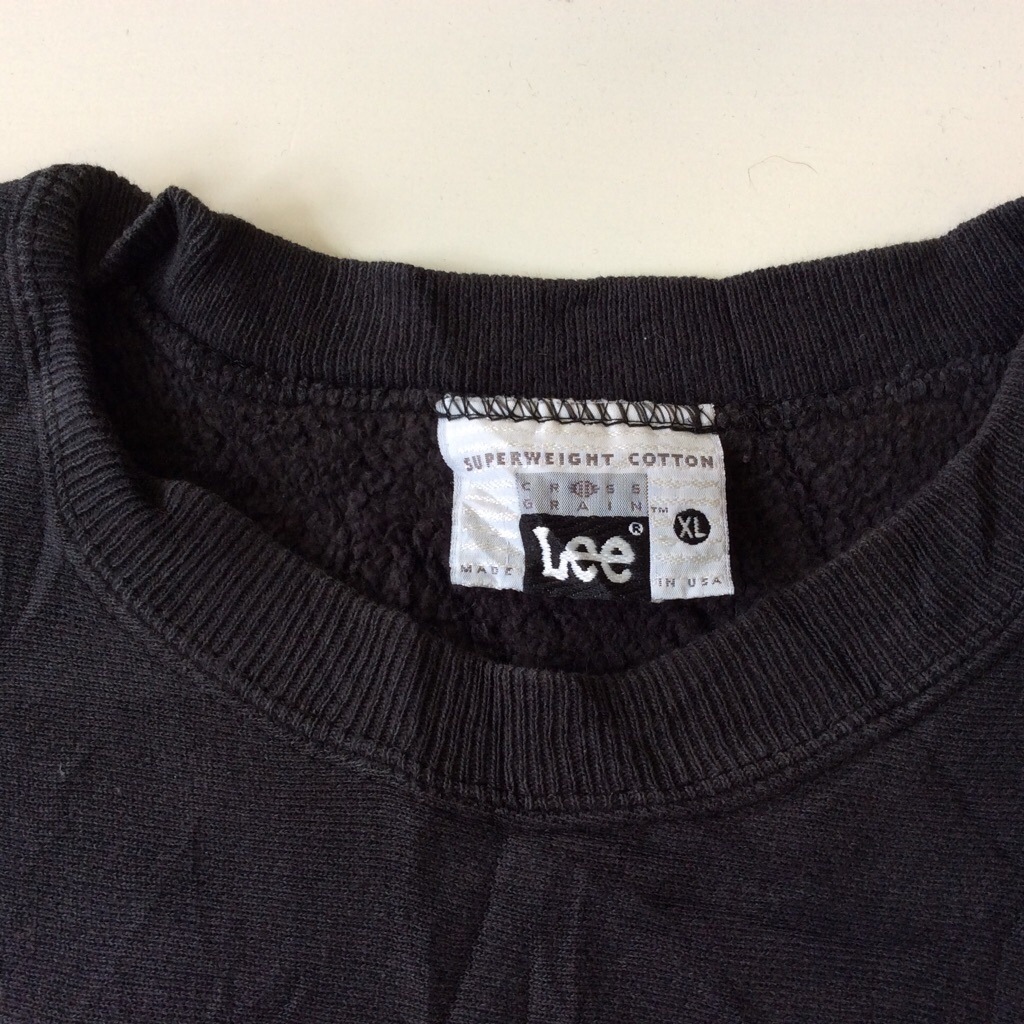 LEE �꡼ MADE IN USA ��С����������� ����å� �������å� �ȥ졼�ʡ� ����̵�� XL/�����֥�å� ����ꥫ͢�� USA ���ᥫ�� ���� �֥��� ���� �礭�������� �ӥå������� �����С������� ���岷 LL O