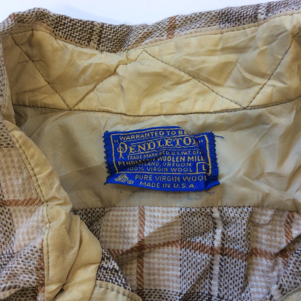 PENDLETON ڥɥȥ Ĺµ륷 ӥơ ̵ L/㡦֥饦 ꥫ͢ MADE IN USA ᥫ ֥ å ͥ륷  󥦡 岷 