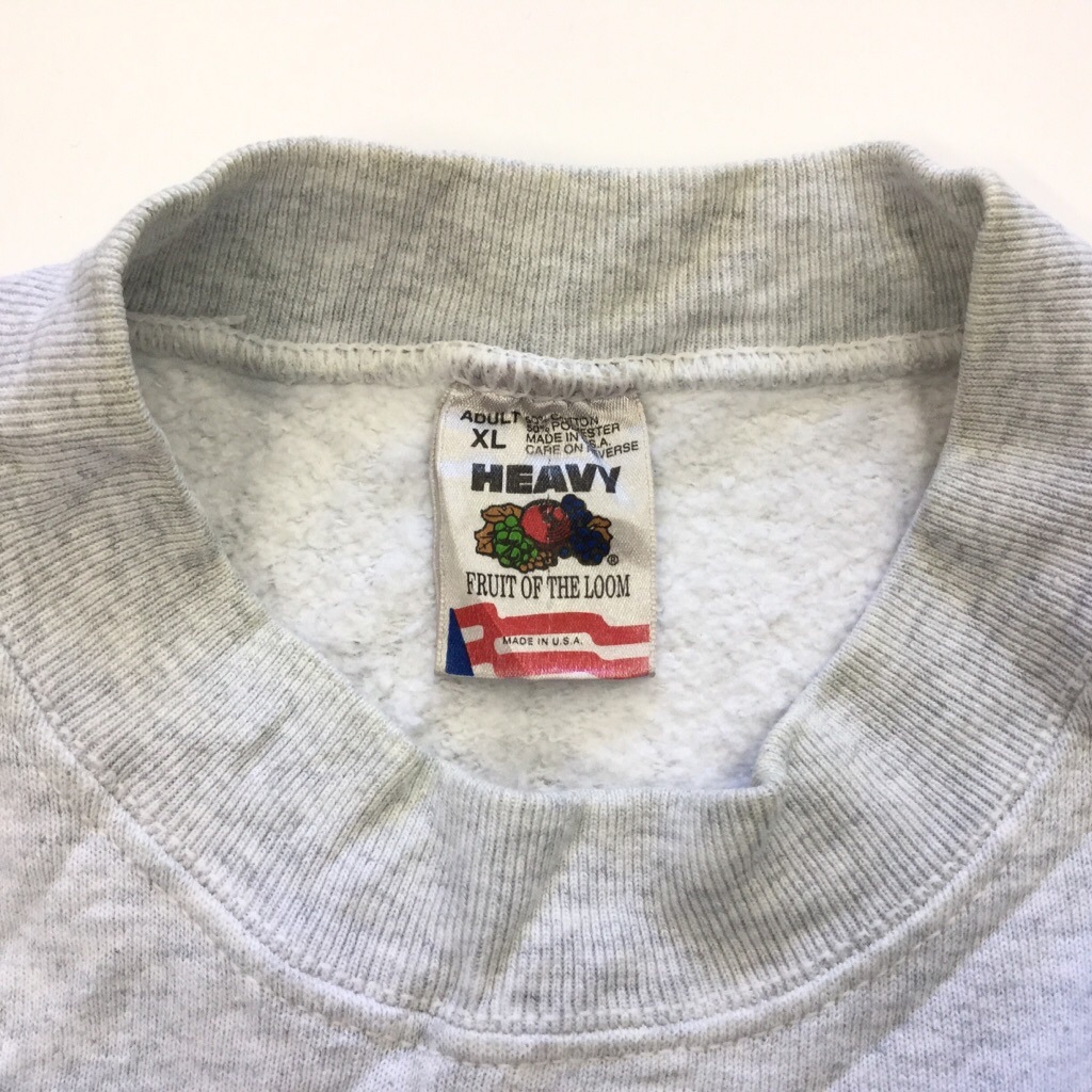 ����ꥫ���� �������å� �ȥ졼�ʡ� FRUIT OF THE LOOM HEAVY XL/���ߤꥰ�졼 MADE IN USA ���ݡ��� ���岷 ���� �����å� �礭�� �ӥå� �����С� ����̵�� ͢����