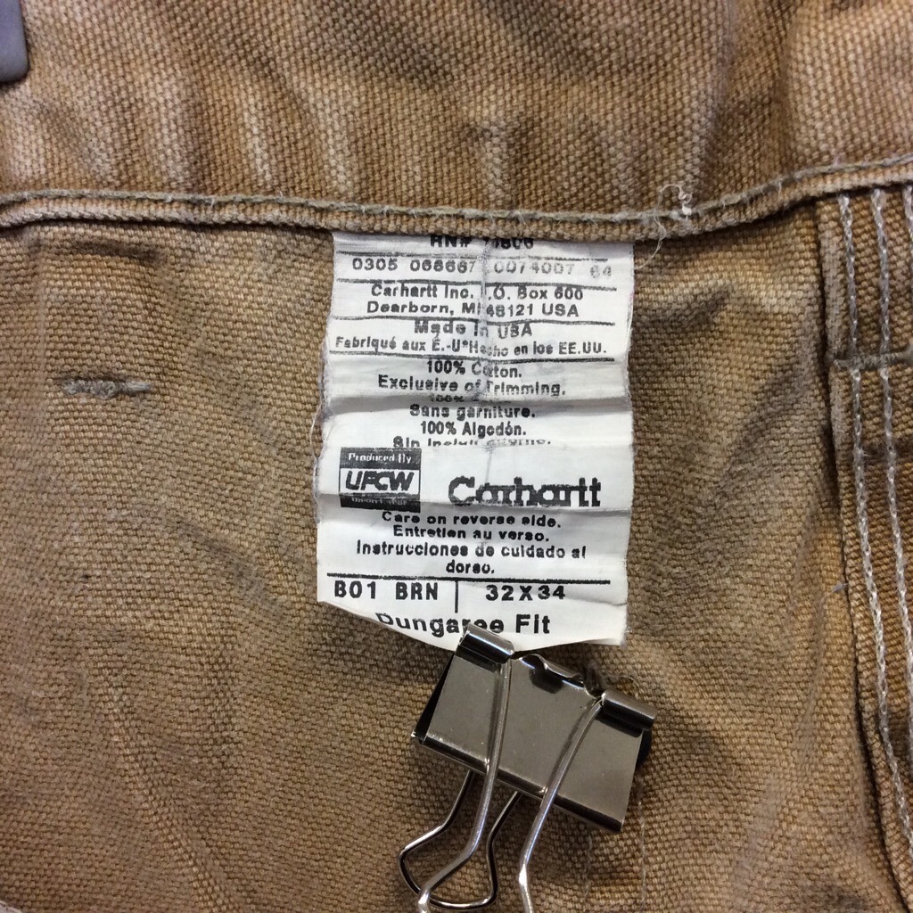 CARHARTT �����ϡ��� �ڥ��󥿡��ѥ�� ���å��� ���� ����ѥ�� ����̵�� W32/���� ����ꥫľ͢�� MADE IN USA ���ᥫ�� �֥��� ���� ���� ���岷 ���� M