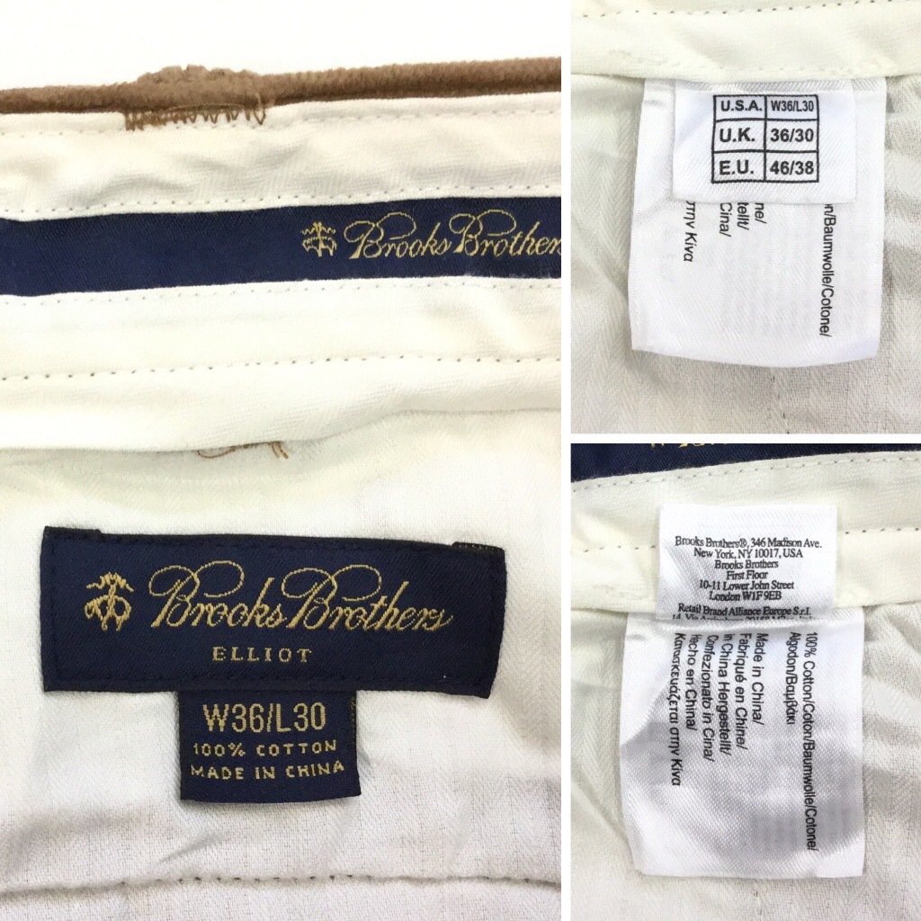 BROOKS BROTHERS �֥�å����֥饶���� �����ǥ�����ѥ�� ������ W36/�� ����̵�� ���Υѥ� ����� ���ᥫ�� �����奢�� ����å��� ����ꥫ͢�� �֥��� USA