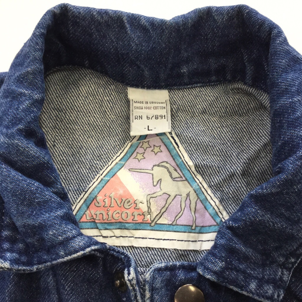 ꥫ ǥ G ǥ˥ॸ㥱å L/֥롼 ǥ ʥåץܥ silver unicorn ̵ USA  ͢