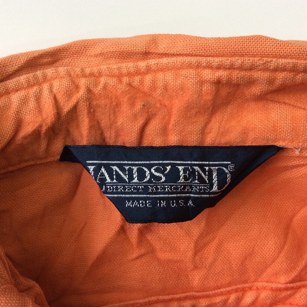 LAND'S END ��󥺥���� ñ�� Ĺµ�ͥ륷��� �����ȥɥ� ����̵�� XL/����� ����ꥫ͢�� MADE IN USA ���ᥫ�� �֥��� �������� �礭�������� LL O �ӥå������� �����С������� ���岷 ����