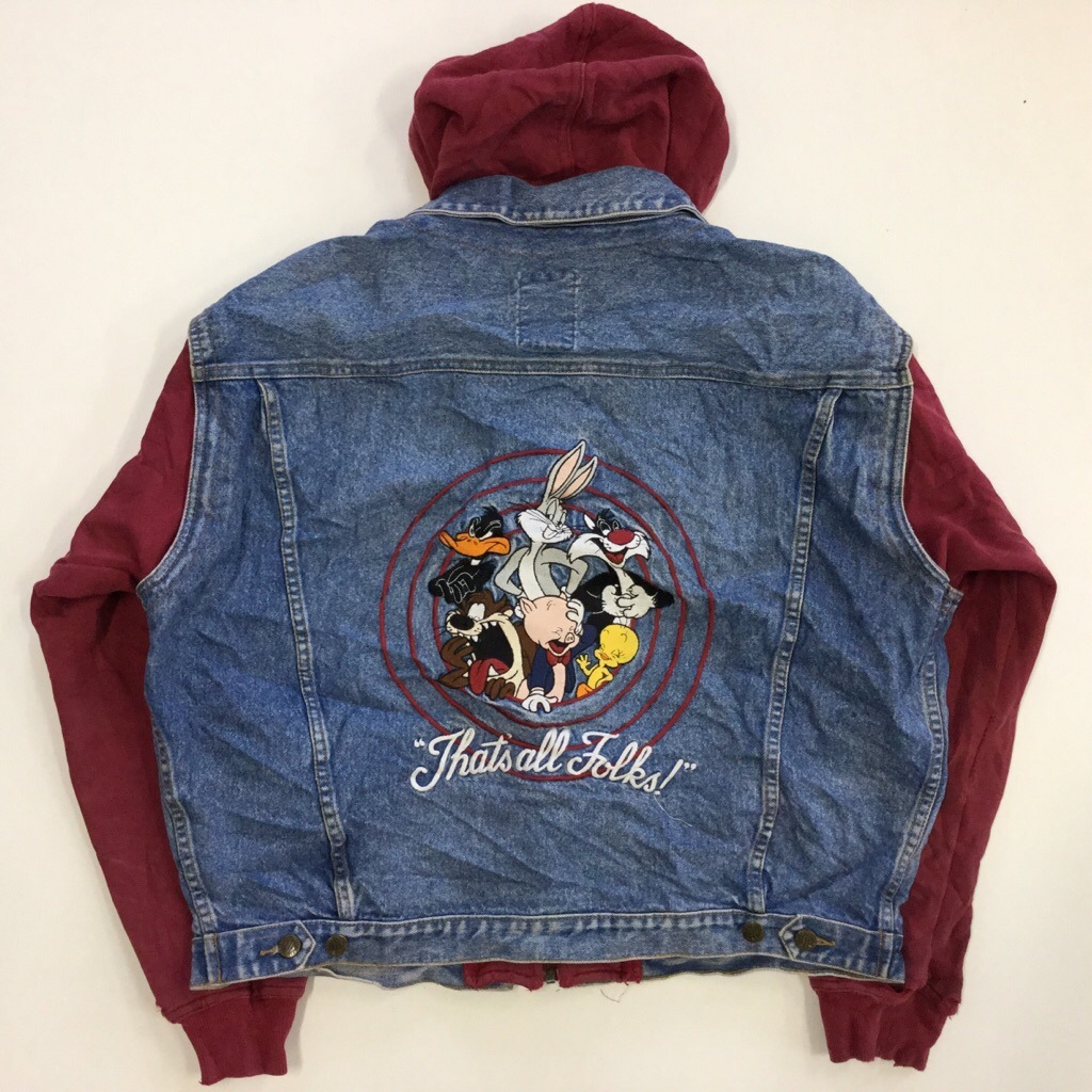 LOONEY TUNES �롼�ˡ��ƥ塼�� �ǥ˥ॸ�㥱�å� G����� �ա����� ����̵�� L/�ǥ˥�֥롼 �������åȥѡ����� USA ���ᥫ�� ��������� �٥��� 4�ݥ� �Ť����� ����� ͢���� ���岷 ����ꥫ