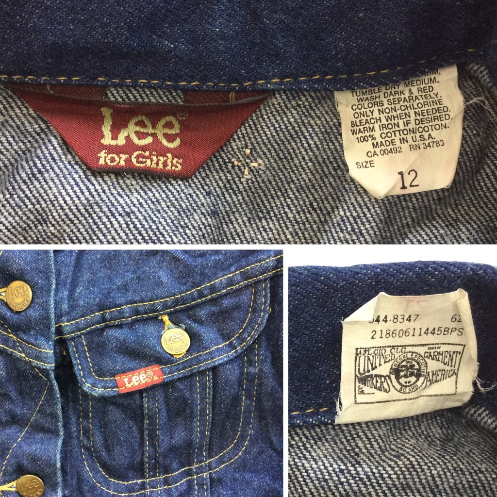 Lee for Girls �꡼ ����ꥫ���� �ǥ˥ॸ�㥱�å� ������� �����륺 12/�ǥ˥�֥롼 MADE IN USA ǻ�� 4 �ݥ��å� RIDERS ����̵�� ����� ͢����