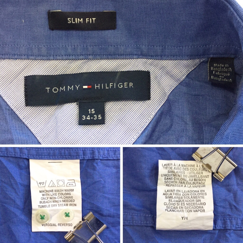 TOMMY HILFIGER �ȥߡ��ҥ�ե����� Ĺµ����� SLIM FIT ����̵�� 15(34-35)/�ġ��֥롼�� ����ꥫ͢�� USA ���ᥫ�� �֥��� Y����� ̵�� �ץ졼�� ���岷 �����奢��