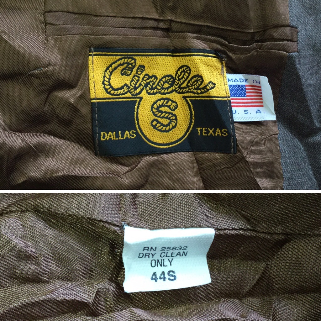 ����ꥫ���� Cirele S �ơ��顼�ɥ��㥱�å� �����ĥ��㥱�å� 44S/��� MADE IN USA ���������� �����ܡ��� DALLAS TEXAS �����奢�� ����̵�� ľ͢�� ���岷 ����