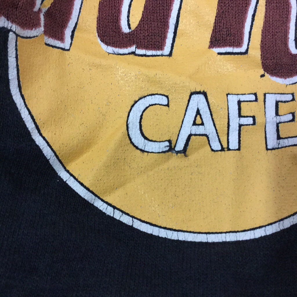 Hard Rock CAFE �ϡ��ɥ��å����ե� HOUSTON �ҥ塼���ȥ� �ץ��� �������å� �ȥ졼�ʡ� ����̵�� ��� XL/�����֥�å� Hanes MADE IN USA ľ͢�� �إ��� HRC �쥹�ȥ�� �С����� ���ᥫ�� �����å� ������� ���岷 ���� ���� �礭�� �ӥå� �����С�