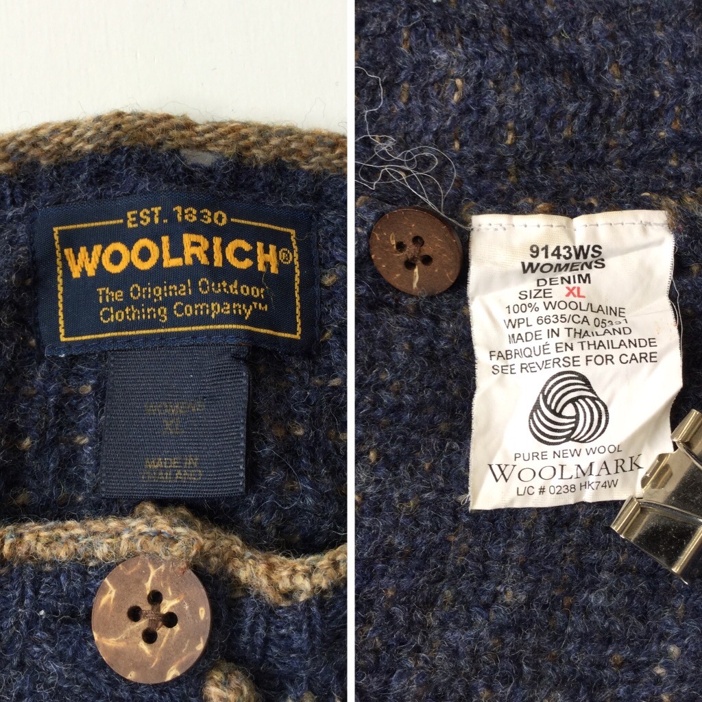 WOOL RICH �������å� �˥åȥ������� �����륫���ǥ����� ����ꥫľ͢�� ����̵�� ��ǥ����� XL/���� �С������� �䥷�μ¥ܥ��� �����奢�� �����ȥɥ� ����ȥ꡼ ���岷 ����