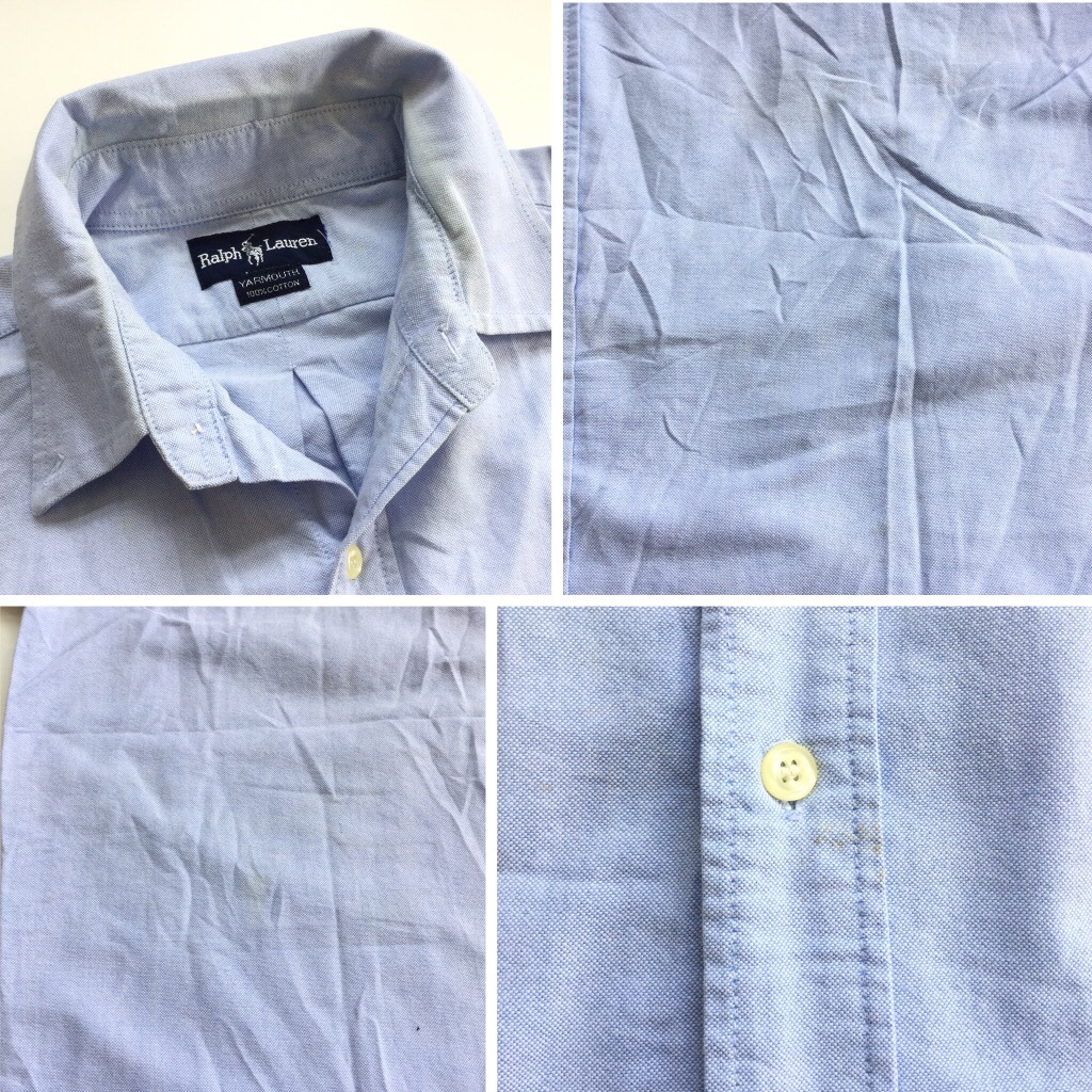 Ralph Lauren ラルフローレン 半袖シャツ オックスフォード ボタン ...