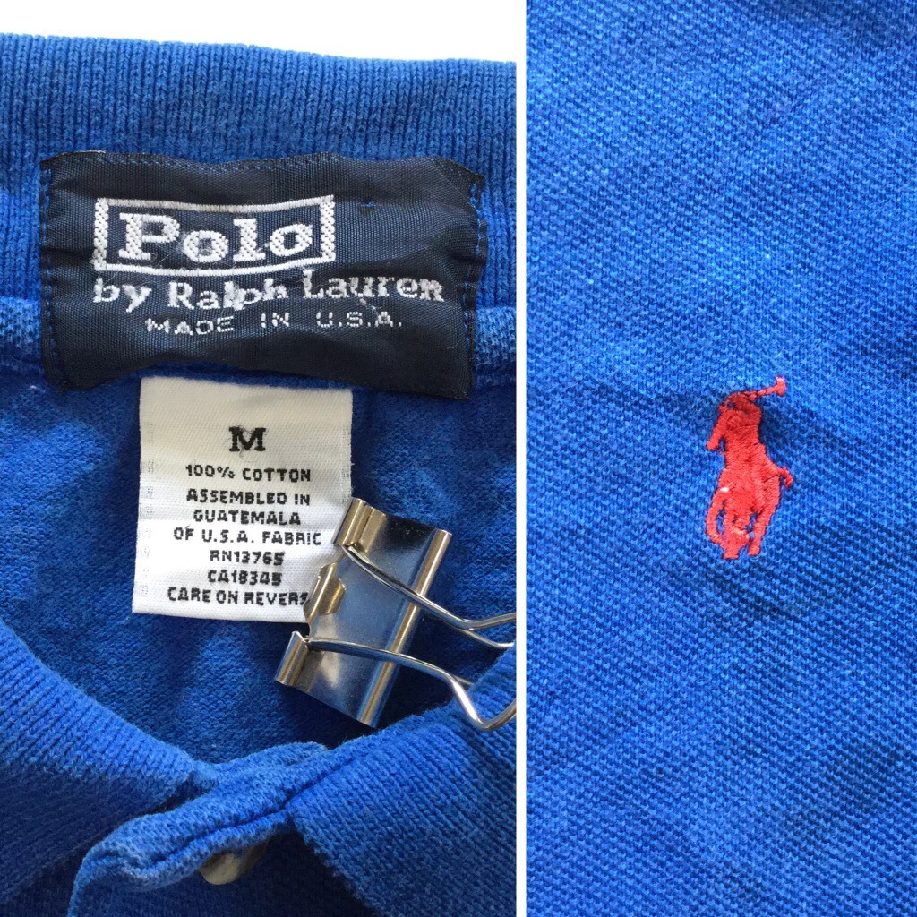 Polo by Ralph Lauren �ݥ� ���ե������ Ⱦµ�ݥ������ ��� M/�ġ��֥롼 �֥��� ���� �ݥˡ� �ɽ� ���λ� ����� ���ݡ��� ���ᥫ�� USA ����ץ� ����̵�� ���� ����ꥫľ͢�� ���岷