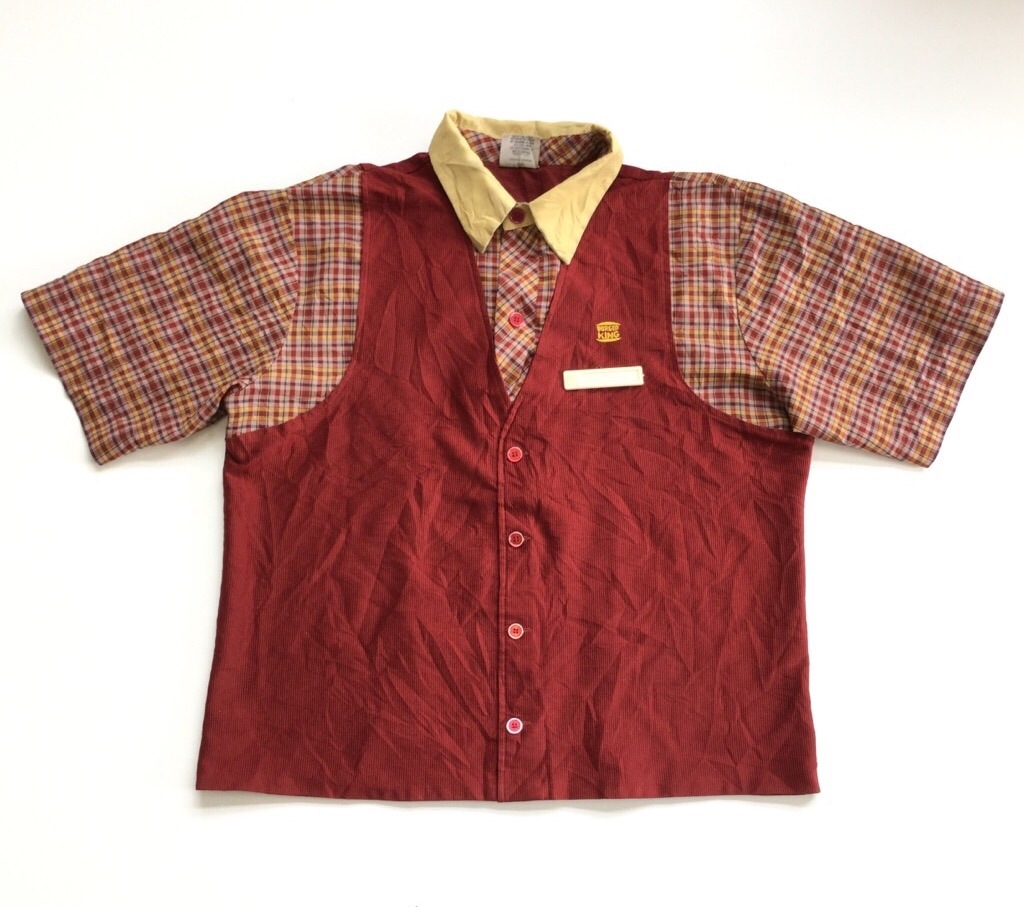 BURGER KING nylon jacketバーガーキング企業物古着 80s 90s USA製 アメリカ バーガーキング ドクターペッパー