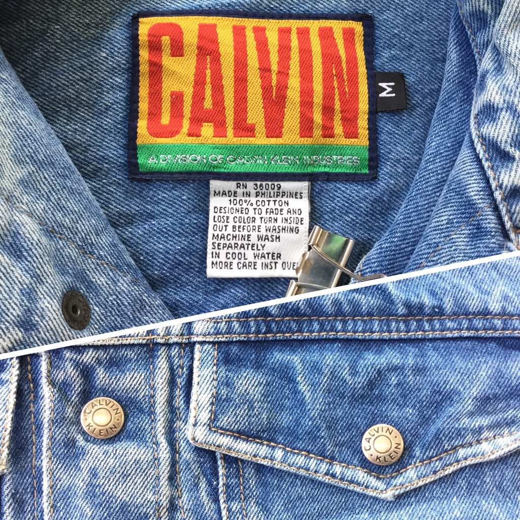 Calvin Clein デニムジャケット デニムベスト 送料無料 メンズ M デニムブルー リメイク 袖のカットオフ 袖無し アメリカ直輸入 Usa アメカジ Gジャン ジージャン ブランド カジュアル 古着卸 業販 ー品切れー Spec Co Ltd