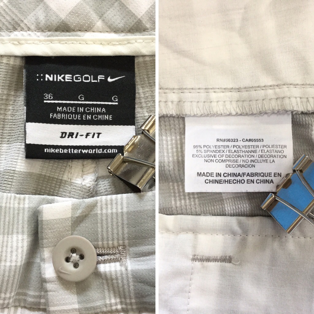 NIKE GOLF �ʥ��� ����� ���硼�� �ϡ��եѥ�� W36/��x���졼 �����å��� DRY-FIT �Ρ����å� ���ݡ��� �����奢�� ���岷 ����ꥫ͢�� USA