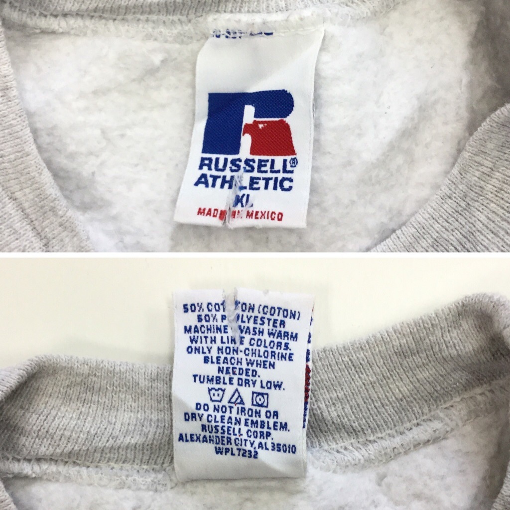 CORNELL �����ͥ���� ����å��������å� �ȥ졼�ʡ� ����̵�� XL/���ߤꥰ�졼 ����ꥫ͢�� USA ���ᥫ�� RUSSELL ATHLETIC ��å��륢������å� �֥��� ���� �礭�� LL O �ӥå� �����С� �����å� ���岷 ����