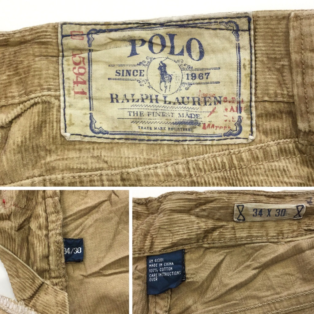 POLO Ralph Lauren �ݥ� ���ե������ �����ǥ�����ѥ�� ������ ����̵�� W34/����ɥ١����� 5�ݥ��å� ����ꥫ͢�� USA �֥��� ���ᥫ�� �����奢�� ���岷 ���Υѥ�� ����� ����