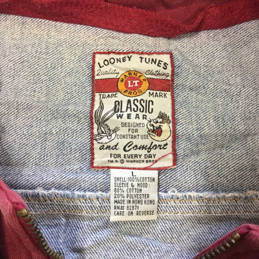 LOONEY TUNES �롼�ˡ��ƥ塼�� �ǥ˥ॸ�㥱�å� G����� �ա����� ����̵�� L/�ǥ˥�֥롼 �������åȥѡ����� USA ���ᥫ�� ��������� �٥��� 4�ݥ� �Ť����� ����� ͢���� ���岷 ����ꥫ