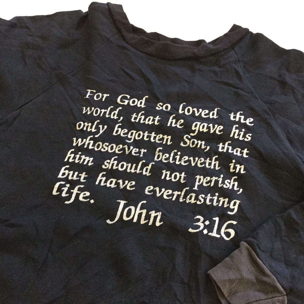 ����ꥫ���� �ץ��� �������å� �ȥ졼�ʡ� ����̵�� ��� L/�����֥�å� ���� �Х��֥� John 3:16 MADE IN USA ľ͢�� ���ᥫ�� �饰��� �����å� ������� ���ݡ��� ���岷 ����