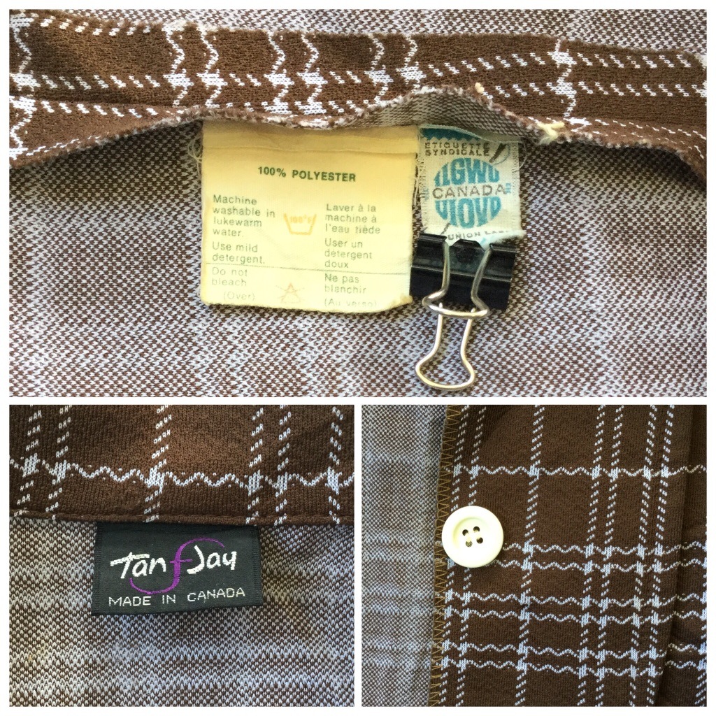 TAN F JAY ����ꥫ���� �ơ��顼�ɥ��㥱�å� �����å����㥱�å� ����̵�� ��ǥ����� M-L/����x�򡦥����å��� 3�ĥܥ��� ���ᥫ�� �ݥå� ��ȥ� ������� �ӥ�ơ��� MADE IN CANADA ���岷 ����