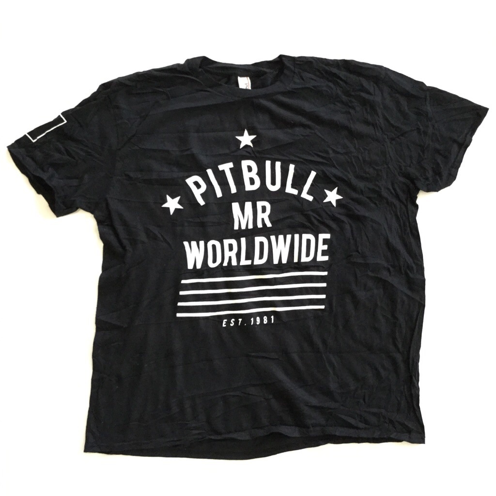 ����ꥫ���� ȾµT����� �ץ���T ����̵�� ��� XL/�����֥�å� ACP PITBULL MR WORLD WIDE �� USA ���岷 ͢���� ���� �礭�� �ӥå� �����С�